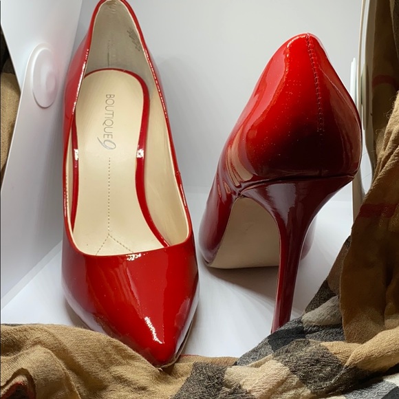 Boutique 9 Shoes - Sexy Red Patent Leather Pumps